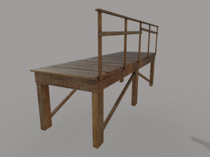 bridge low-poly Model 3D