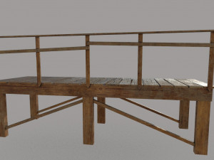 bridge low-poly Model 3D
