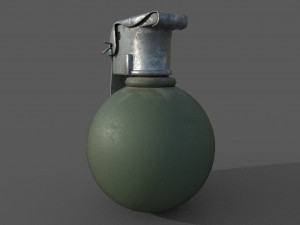 grenade low-poly 3D 모델