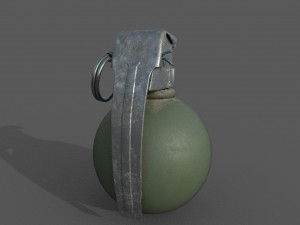 grenade low-poly 3D 모델