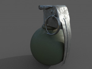 grenade low-poly 3D 모델