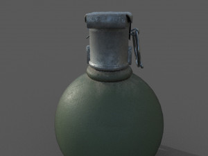 grenade low-poly 3D 모델
