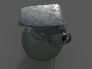 grenade low-poly 3D 모델