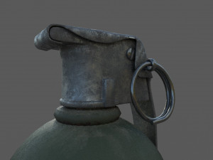grenade low-poly 3D 모델