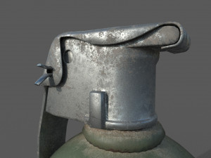 grenade low-poly 3D 모델