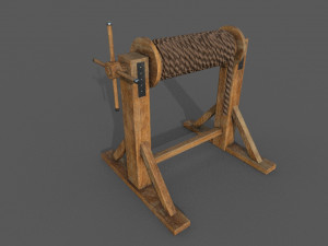 winch low-poly Modelo 3D