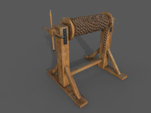 winch low-poly 3D Model