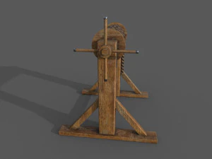 winch low-poly 3D Model