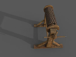 winch low-poly 3D Model