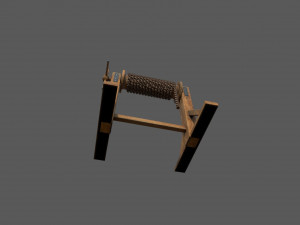 winch low-poly Modelo 3D