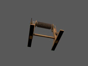 winch low-poly 3D Model