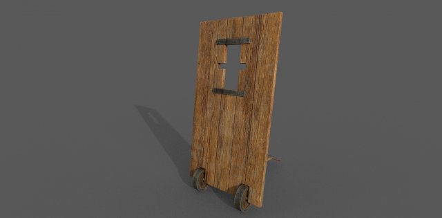 medieval mantlet 3D मॉडल .c4d .max .obj .3ds .fbx .stl .blend 