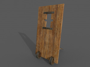 medieval mantlet 3D Model