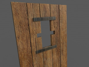 medieval mantlet 3D मॉडल