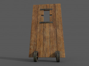 medieval mantlet 3D मॉडल