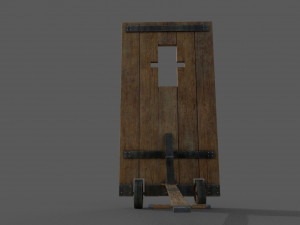 medieval mantlet 3D मॉडल