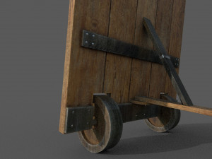 medieval mantlet 3D मॉडल