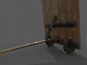 medieval mantlet 3D मॉडल