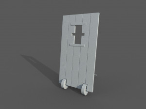 medieval mantlet 3D मॉडल