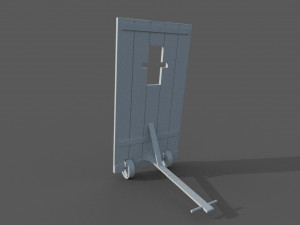 medieval mantlet 3D मॉडल