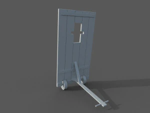 medieval mantlet 3D Model