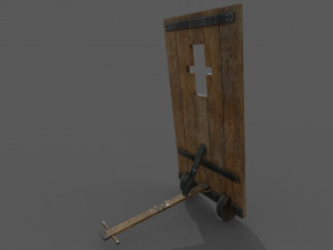 medieval mantlet 3D मॉडल