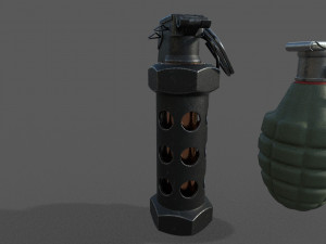 grenade pack low-poly Model 3D