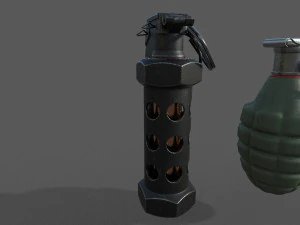 grenade pack low-poly 3D Model