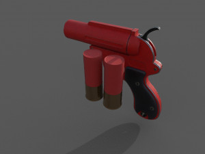 flare low-poly Modello 3D