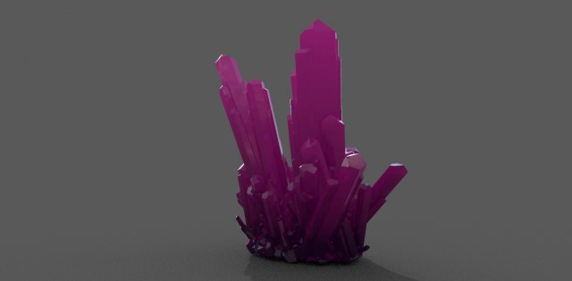 crystal rock low-poly Modello 3D .c4d .max .obj .3ds .fbx .stl .blend 