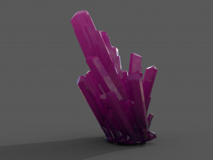 crystal rock low-poly Modello 3D
