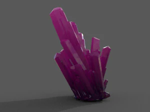 crystal rock low-poly 3D Model