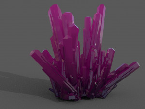 crystal rock low-poly Modello 3D