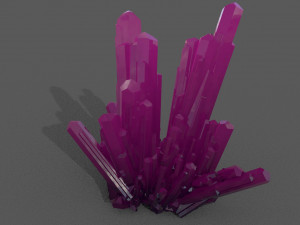 crystal rock low-poly Modello 3D