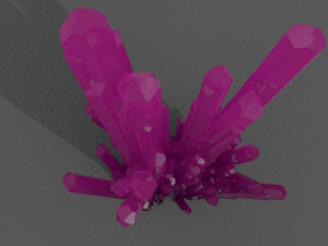 crystal rock low-poly Modello 3D
