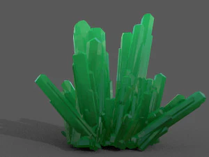 crystal rock low-poly 3D Model