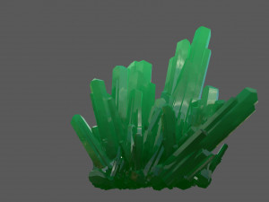 crystal rock low-poly Modello 3D