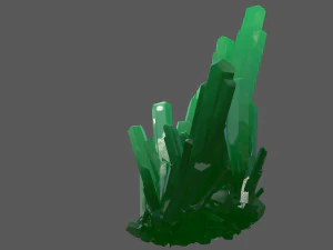 crystal rock low-poly 3D Model