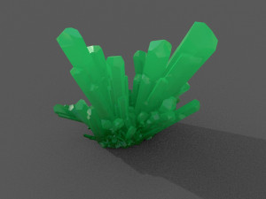 crystal rock low-poly Modello 3D