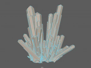 crystal rock low-poly 3D Model
