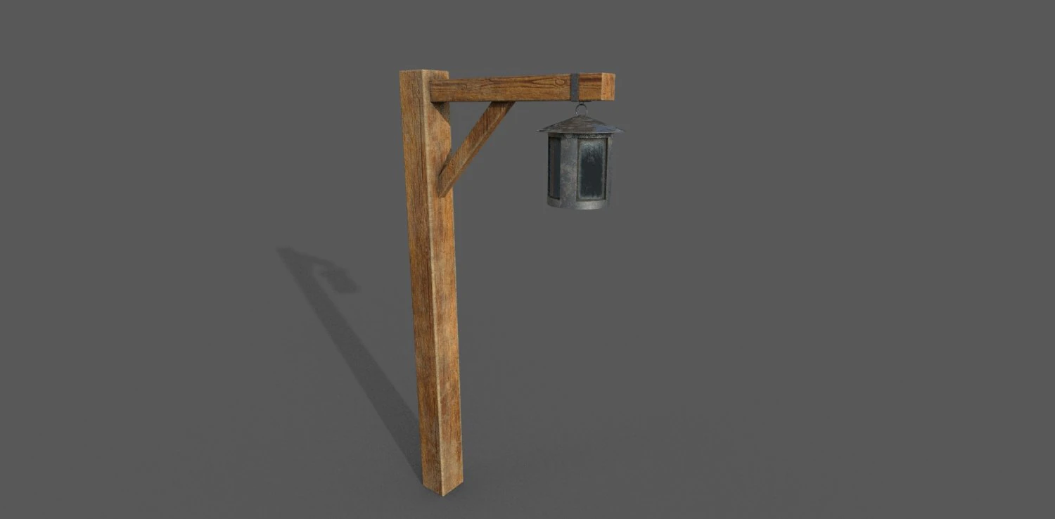 light post 3D Model .c4d .max .obj .3ds .fbx .stl .blend 