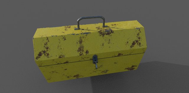 tool box low-poly 3D Model .c4d .max .obj .3ds .fbx .stl .blend 