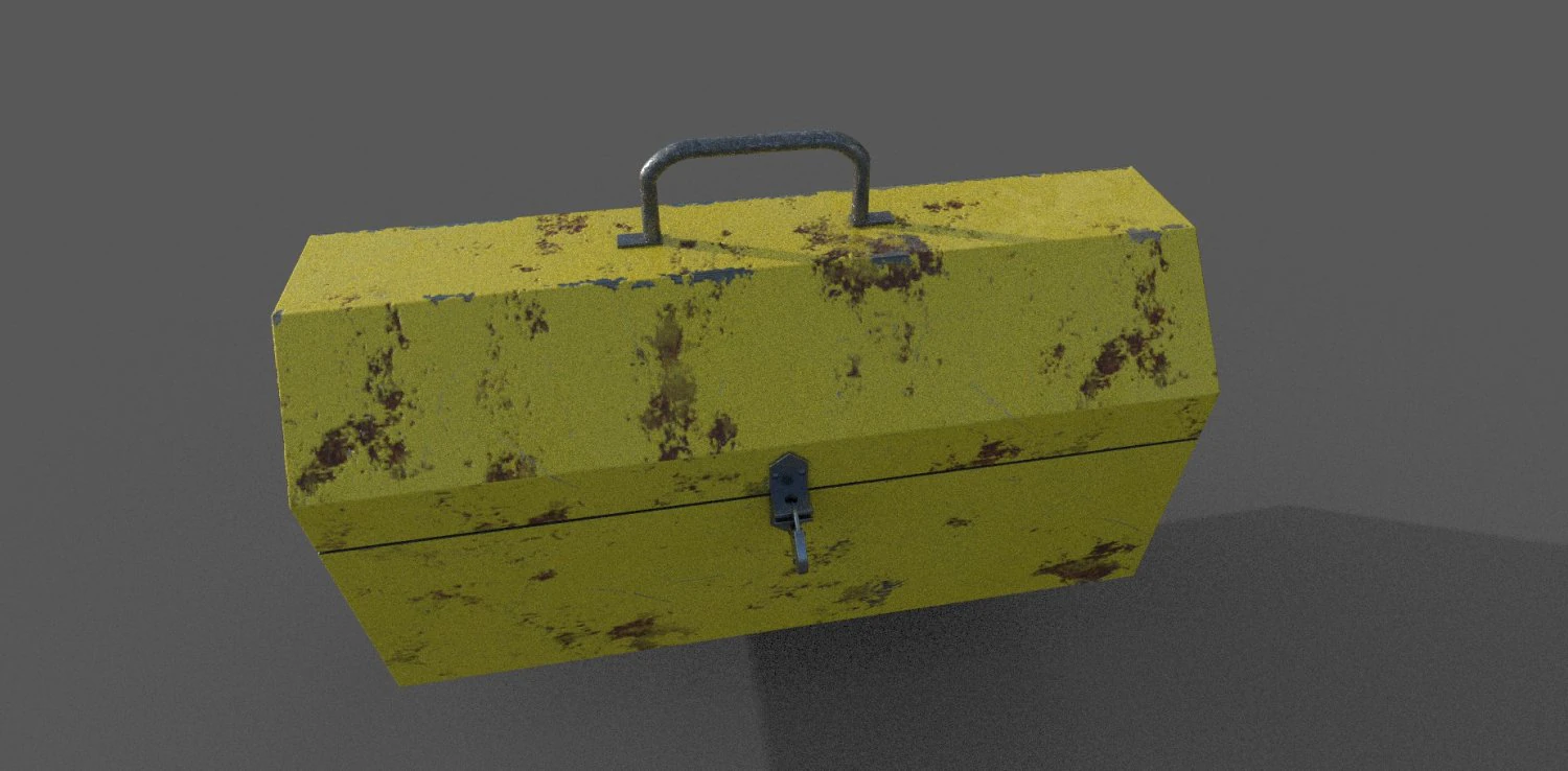 tool box low-poly 3D Model .c4d .max .obj .3ds .fbx .stl .blend 