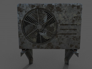 air conditioner low-poly 3D Model