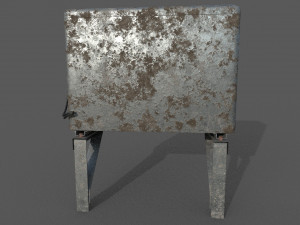 air conditioner low-poly Modelo 3D
