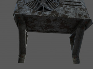 air conditioner low-poly Modelo 3D