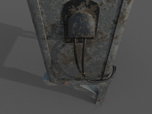 air conditioner low-poly Modelo 3D