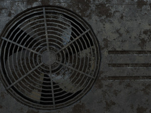 air conditioner low-poly Modelo 3D