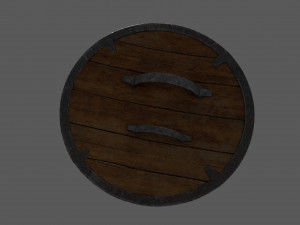 viking shield low-poly 3D 模型