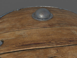 viking shield low-poly 3D 模型